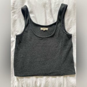 Madewell Brushed Rib Tank Crop Top